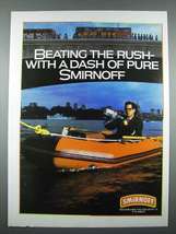 1986 Smirnoff Vodka Ad - Beating the Rush - £14.52 GBP