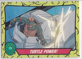 G) 1989 Topps - Teenage Mutant Ninja Turtles Trading Card - #79 - Turtle Power - £1.54 GBP