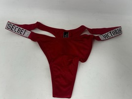 Victoria’s Secret VERY SEXY Rhinestone Shine Strap Thong Panty Red Size ... - $376.73 MXN