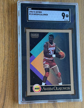 1990-91 Skybox Akeem Olajuwon #110 SGC 9 MT Graded Basketball Card - $20.00