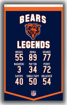 Chicago Bears Football Team Flag 90x150cm 3x5ft BEARS LEGENDS Banner - £10.90 GBP