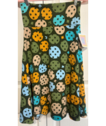 LULAROE XS Azure Green Chocolate Chip Cookies Knee Length Skirt NEW - $14.85