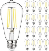 Maxvolador 16-Pack Vintage Led Edison Bulb Dimmable 60W Equivalent 850 L... - £44.61 GBP