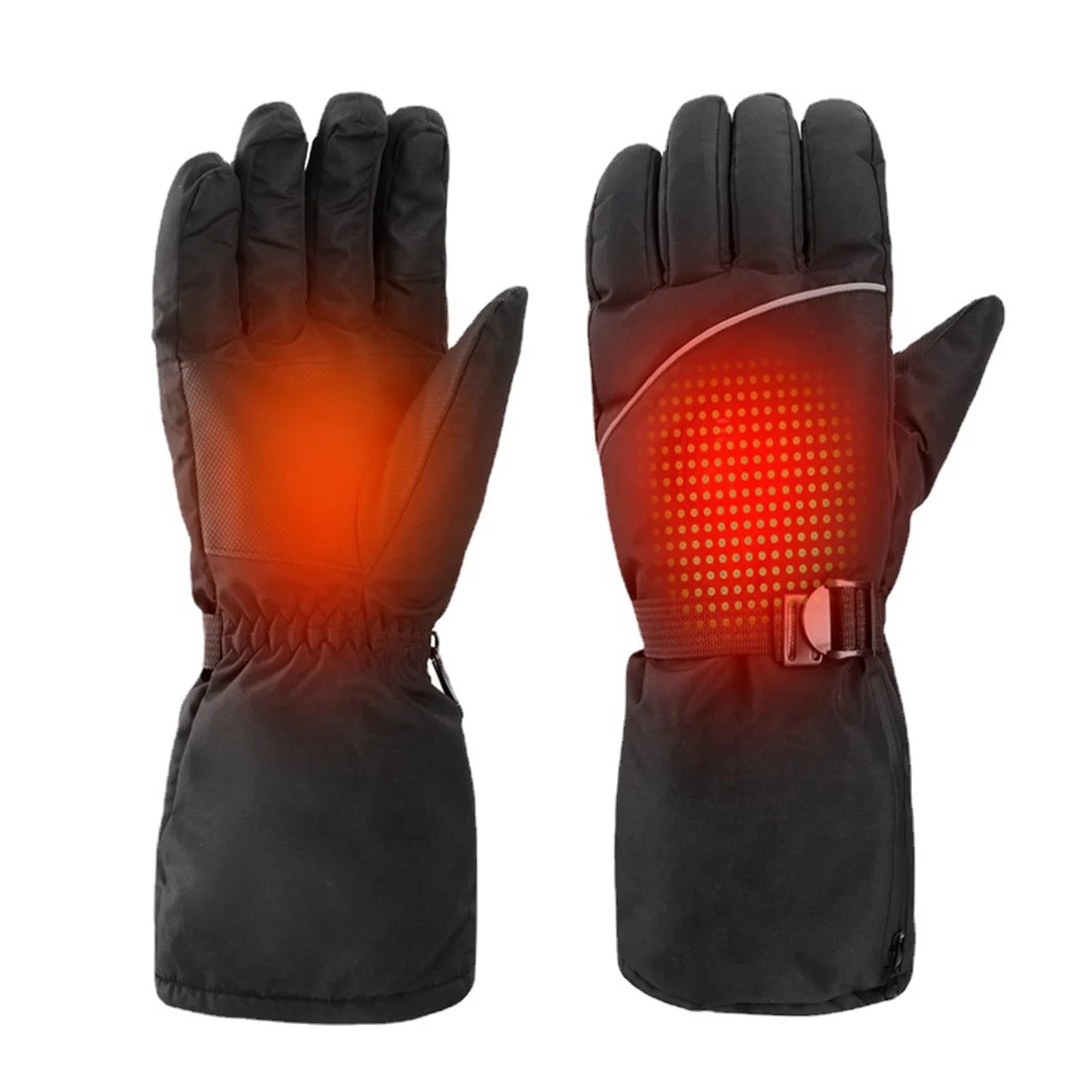 Cycling Electric Heated Gloves Touch Screen Heating Thermal Gloves Mountain Bike - £113.44 GBP