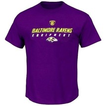Baltimore Ravens NFL Reebok Equipment Logo Purple T-Shirt Men&#39;s Small S - £13.27 GBP