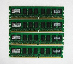 8GB 4x2GB PC2-5300E Ecc non-Tamponné DDR2 667 Serveur Usb Kingston KVR667D2E5 / - £86.15 GBP