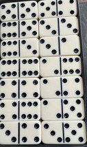 Vintage Double Six Dominoes Set of 28 Case Taiwan-Vintage Game Night - n... - $257.60 MXN