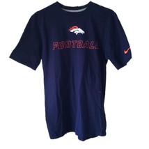 Nike NFL Equipment Training Denver Broncos Football Men&#39;s Short Sleeve T... - £7.65 GBP