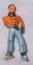 Vintage Barclay Man Boy  Lead Figure Ice Skater Toy - £9.57 GBP