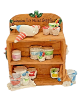 Figurine Santa Claus Helpers Toy Maker Supplies Shelf Dollhouse Miniature 1:12 - £13.80 GBP