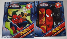 2 Cardinal Marvel Ultimate Spiderman 48-Piece Jigsaw Puzzles 9.. In. x 1... - $19.99