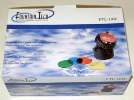Fountain Tech Color Submersible Single 10 Watt (10W) Halogen Light, PL1 - £15.71 GBP