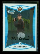 2008 Topps 1ST Bowman Chrome Baseball Card BCP34 Jake Renshaw Baltimore Orioles - £3.73 GBP