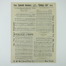 Sheet Music Sampler Catalog F.B. Haviland Publishing Co Advertising Antique 1912 - £15.71 GBP