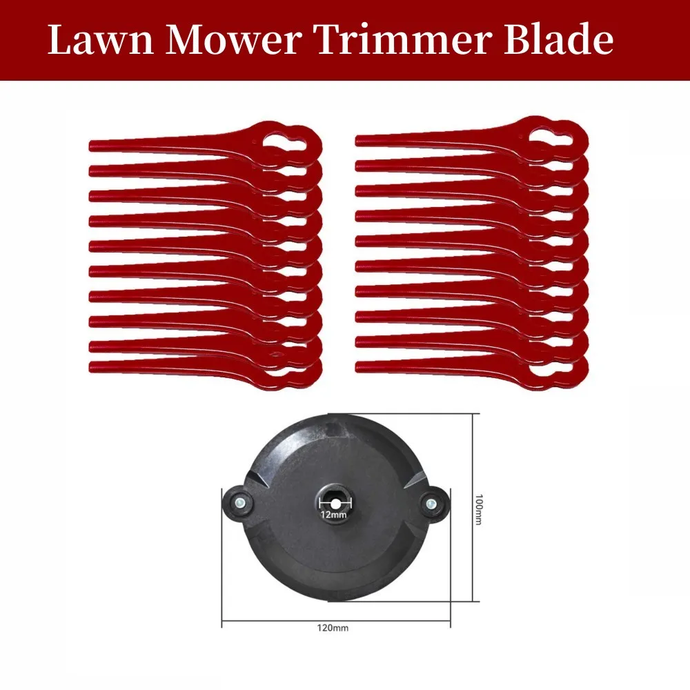 20pcs Lawn Mower Tmer Blade For Parkside Gr Blade Cutting Disc Fits For PRTA 20L - £43.30 GBP