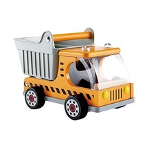 Hape Dump Truck Kid&#39;s Wooden Construction Toys Vehicle Multicoloured, L: 10.2, W - £33.56 GBP