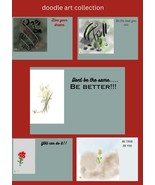 Motivational card collection with doodle self art included as a digital ... - €4,24 EUR