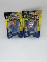 Heroes Of Goo Jit Zu Marvel Set Of 2 Captain America Sam Wilson &amp; Captain Marvel - £13.36 GBP