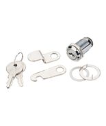 1-1/8&quot; Cam Locks-  Chrome Finish- Order Multiple Locks all Keyed Alike - $141.24 MXN