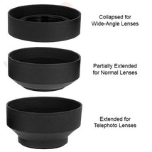 52mm Soft Rubber Collapsible Lens Hood For Canon 40mm f/2.8, 24mm f/2.8 ... - £12.58 GBP