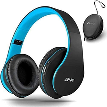 Bluetooth Headphones Over-Ear Wireless/Wired Foldable Headset Black/Blue - $46.52
