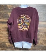 Merrell Women’s Pullover Sweatshirt Rust Red M Outdoors Trailfirst Hikin... - $57.22 CAD