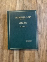 Criminal Law Second Edition by LaFave and Scott Hornbook with 1993 Pocke... - £5.46 GBP