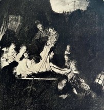 Rembrandt 1944 Entombment Of Christ Gravure Style Phaidon Jesus Print DWU10 - £79.63 GBP