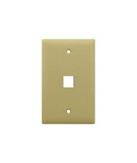 UNC Group WP-1P-IVY 1PORT WALL PLATE, SINGLE GANG, IVORY - $406.27 MXN