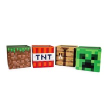 Minecraft 10-Inch Storage Set Of 4 Bins | Includes Creeper, Tnt, Grass, Crafting - £74.34 GBP