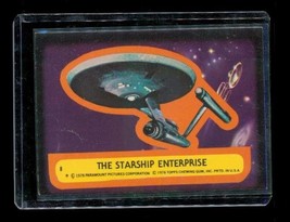 Vintage 1976 Topps Paramount Star Trek Sticker The Starship Enterprise #8 - £10.14 GBP