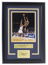Reggie Miller Encadré 8x10 Indiana Pacers Photo Avec / Laser Gravé Signature - £76.11 GBP