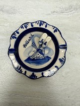 Vintage Delft Blue Holland Hand Painted Porcelain Ashtray - £21.57 GBP