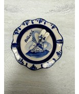 Vintage Delft Blue Holland Hand Painted Porcelain Ashtray - £21.52 GBP