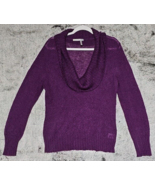 Classiques Entier Purple Sheer Mohair Wool Pullover Sweater Womens Size L - $46.41 CAD