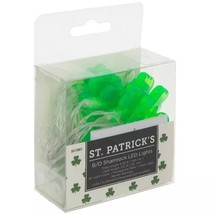 St. Patrick&#39;s Day Green Shamrock LED Lights - £15.28 GBP