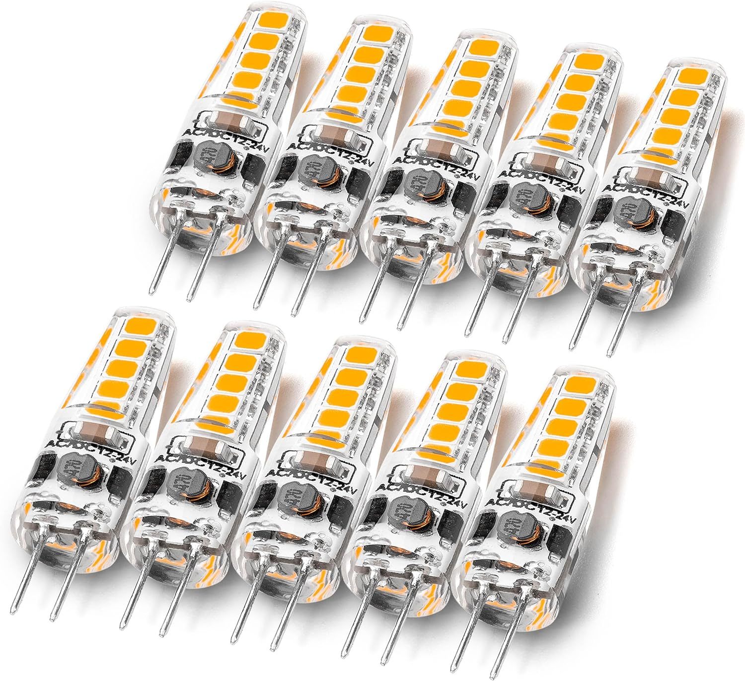 G4 Led Light Bulbs 12V 24V 10W-20W T3 Halogen Bulb Replacement,Jc, 10 Pack - $31.99