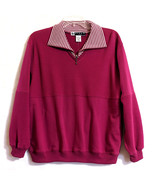 Blast Petites Faux Collar Pullover Sweater Long Sleeve 1/4 Zipper Women&#39;... - £11.07 GBP