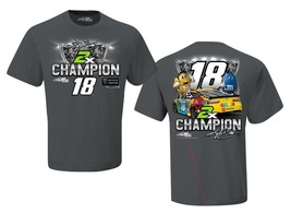 Kyle Busch #18 M&amp;Ms 2019 NASCAR Champion Extra Large (XL) gray tee shirt - £17.58 GBP