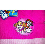 Girls Pink Childs Paw Patrol Winter Hat Mittens Kids Childs Beanie Nicke... - £6.84 GBP