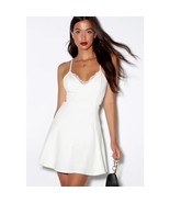 Lush Perfect Evening Ivory Lace Skater Dress Size Small NEW - $65.64 CAD