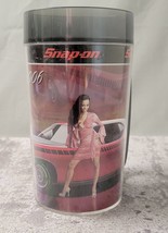 Snap-On Tool Calendar Girl Insulated Plastic Mug Cup June 2006 Thermo-Serv - £8.97 GBP