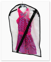 Dance Costume Bag - Children&#39;s Garment Bag for Dance - Clear Medium - £8.75 GBP
