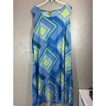 Chico&#39;s Easywear Sleeveless Below Knee Comfort Stretch Dress Size 3 XL/16 - $464.68 MXN