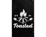 Lets get toasted marshmallow campfire design premium hand towel thumb155 crop