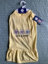 Life Is Good Dog Dress New Yellow Flower Size XS - £7.21 GBP