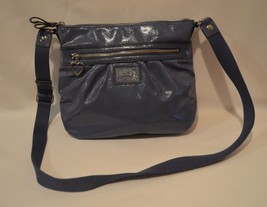 Coach Poppy Daisy Blue Patent Liquid Gloss Shoulder Crossbody Bag Purse F22147 - £59.27 GBP