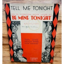 Tell Me Tonight Vtg Piano Sheet Music from Be Mine Tonight Mischa Spoliansky - £5.39 GBP