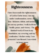 Righteous in Christ – Prayer of Protection and Identity - $25.00