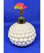 Irice Vintage Japan Made Hobnail White Atomizer 3.75&quot; Tall Perfume Bottle - $20.35 CAD